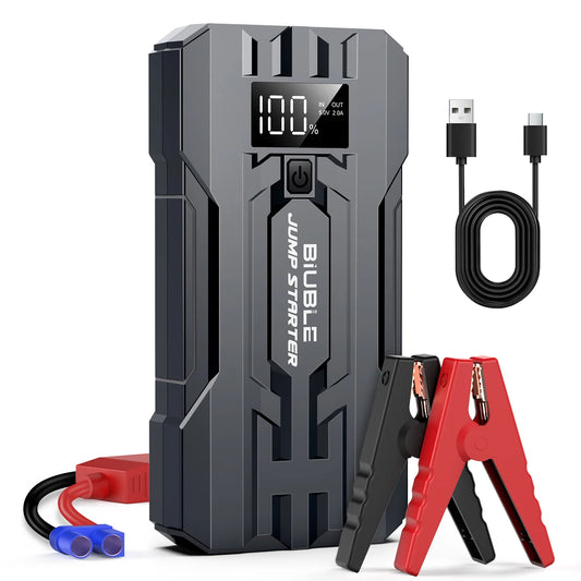 Car Battery Jump Starter 3000A Jump Box Portable Car Starter Battery Pack with Extended Jumper Cables